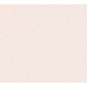 Vliestapete 'Maison Charme' feine Blätterranke rosa/weiß 0,53 x 10,05 m
