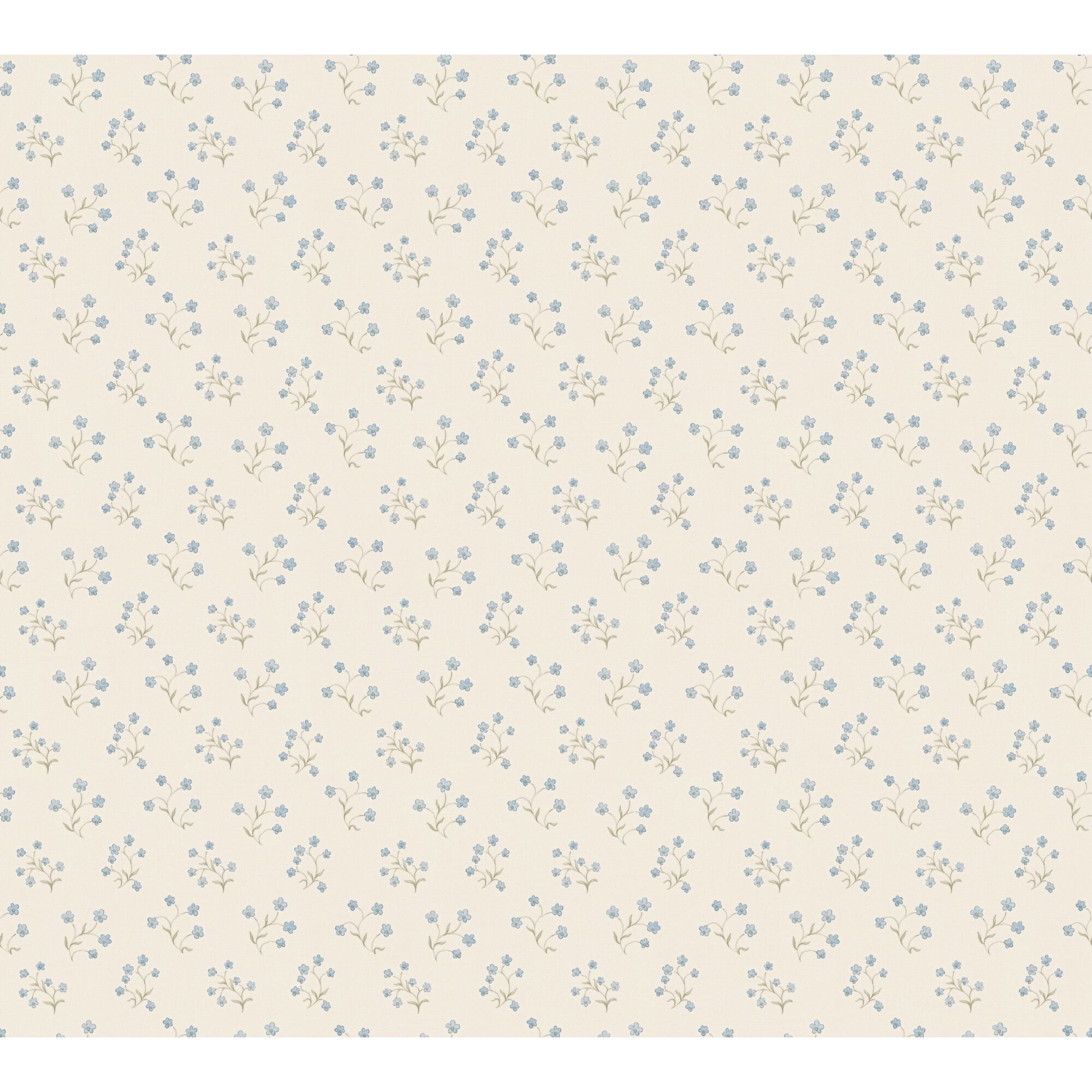 Kleines Blumenmuster auf beigem Hintergrund