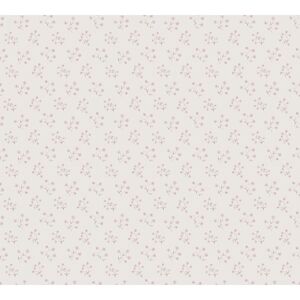 Vliestapete 'Maison Charme' kleine Landhausblumen creme/rosa 0,53 x 10,05 m