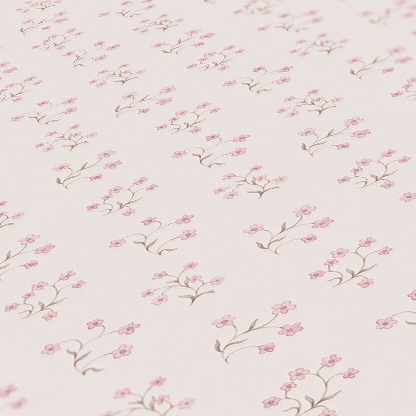 Repetitives Muster kleiner rosa Blumen