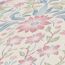 Blumenmuster in Rosa und Blau auf beigem Grund