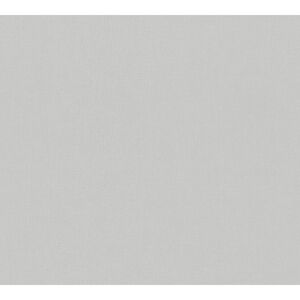 Vliestapete 'Maison Charme' Uni Leinenoptik grau 0,53 x 10,05 m