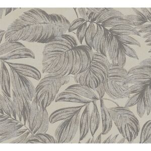 Vliestapete 'Casual Living' Dschungelblatt beige/braun/grau 0,53 x 10,05 m