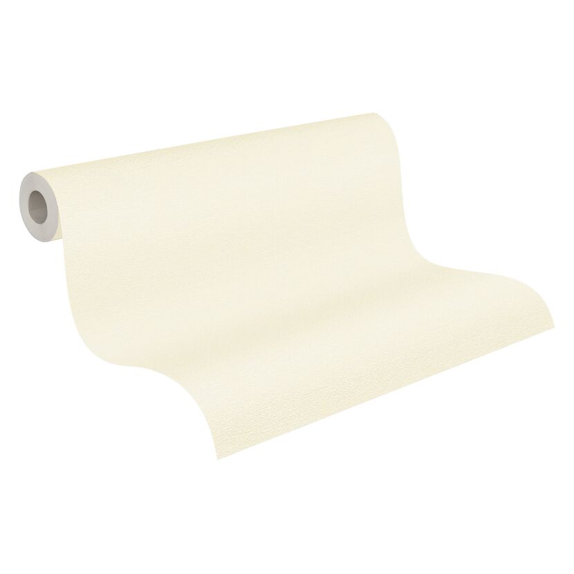 Beige Vliestapete aufgerollt