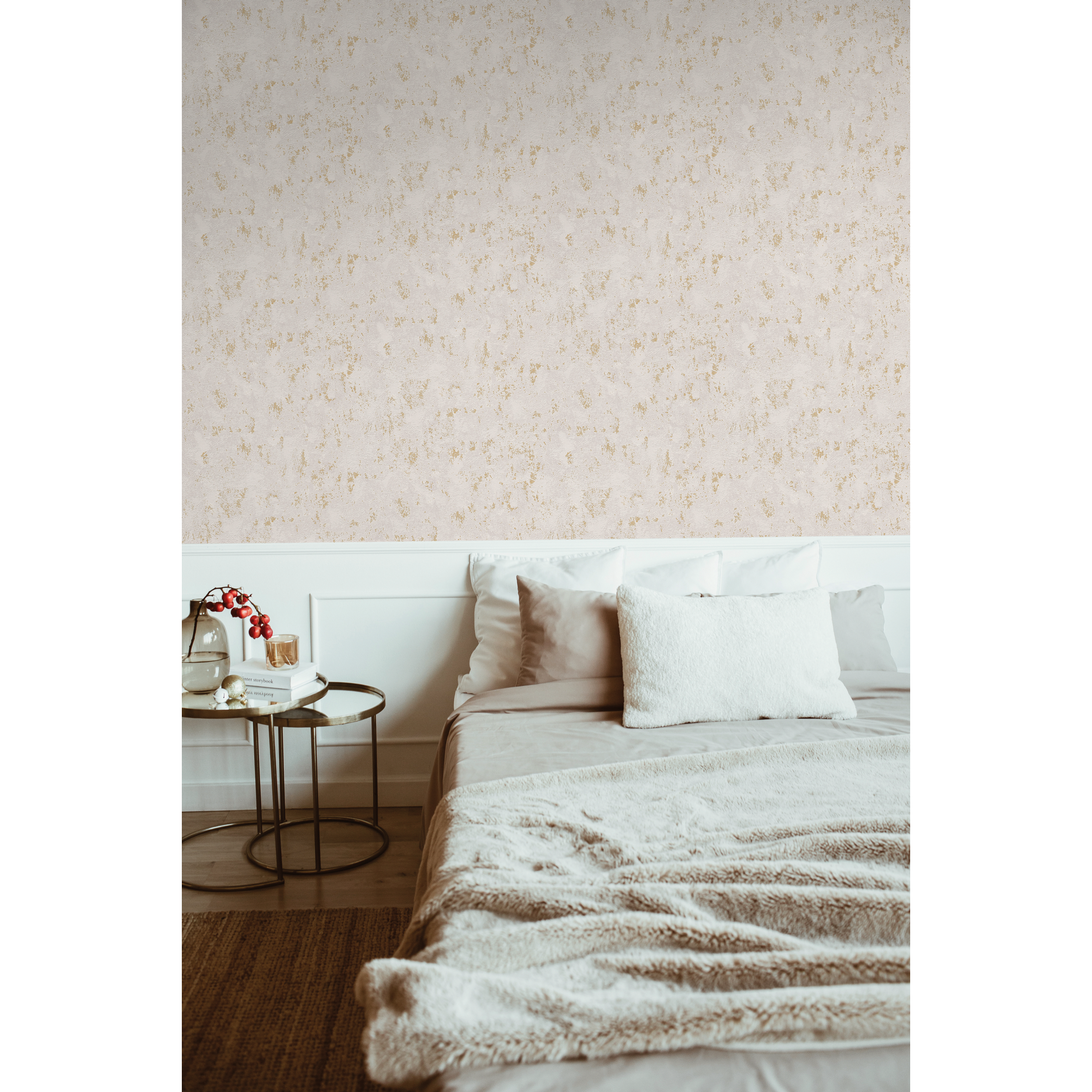 Vliestapete 'Casual Living' Putz Wischoptik beige-metallic 10,05 x 0,53 m + product picture