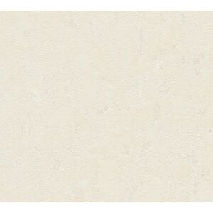 Vliestapete 'Casual Living' Putz Wischoptik creme/gelb 0,53 x 10,05 m