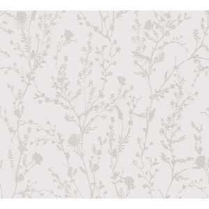 Vliestapete 'Casual Living' Floral creme/rosa 0,53 x 10,05 m