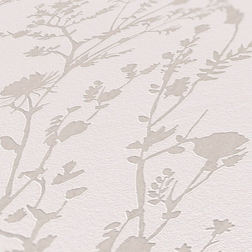 Geprägte Vliestapete mit Blumenmuster