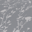 Vliestapete 'Casual Living' Floral grau/silbern 0,53 x 10,05 m