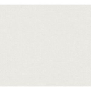 Vliestapete 'Casual Living' Uni Leinenstruktur grau/creme 0,53 x 10,05 m