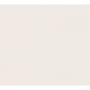 Vliestapete 'Casual Living' Uni Leinenstruktur beige/creme 0,53 x 10,05 m