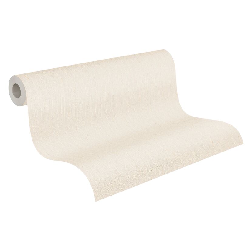 Beige Vliestapete aufgerollt