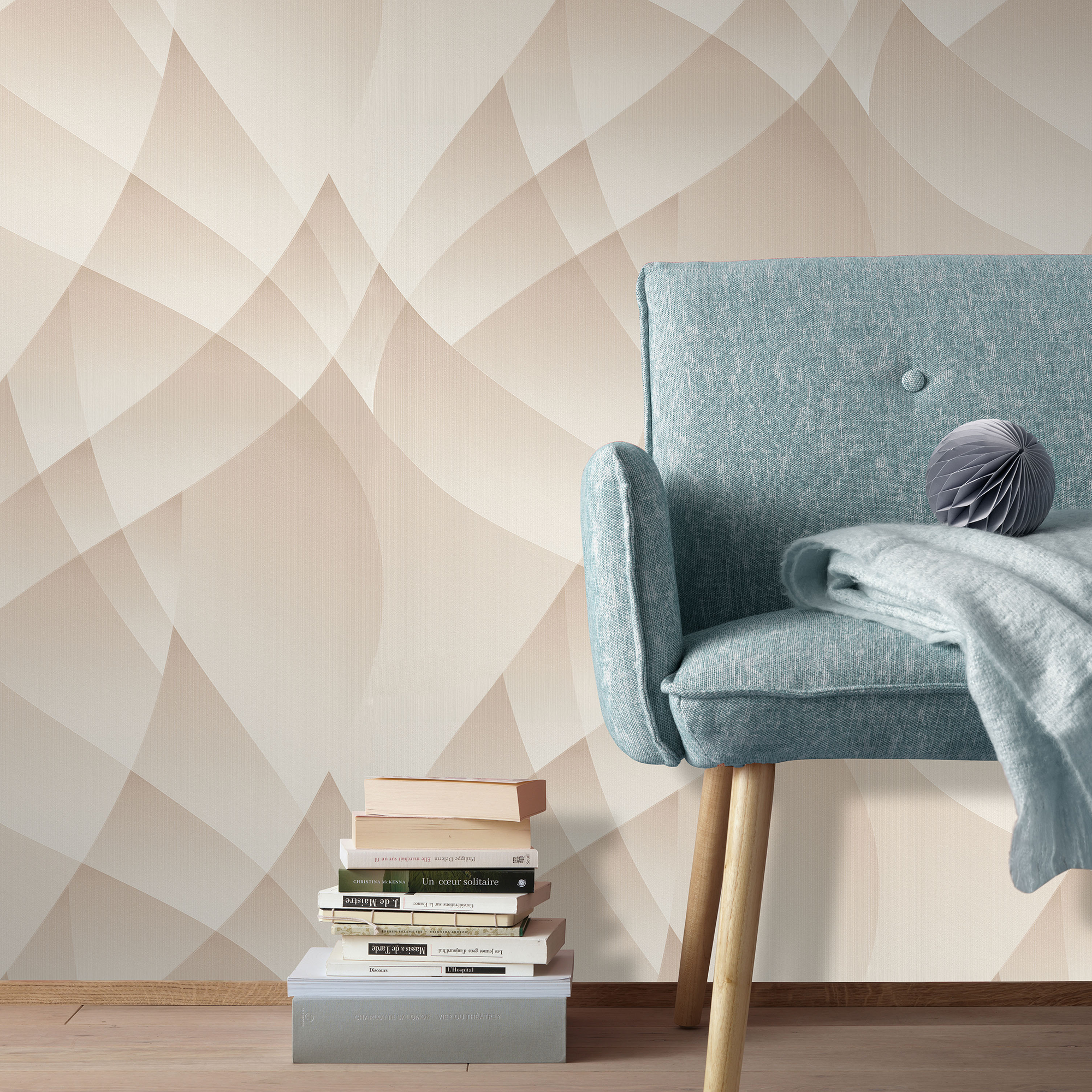 Vliestapete Guido Maria Kretschmer '10374-02 Fashion for walls' Grafisch beige 0,53 x 10,05 m
