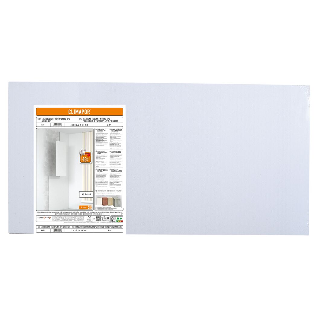 Energiespar-Dämmplatten XPS 4 mm 8 Stück