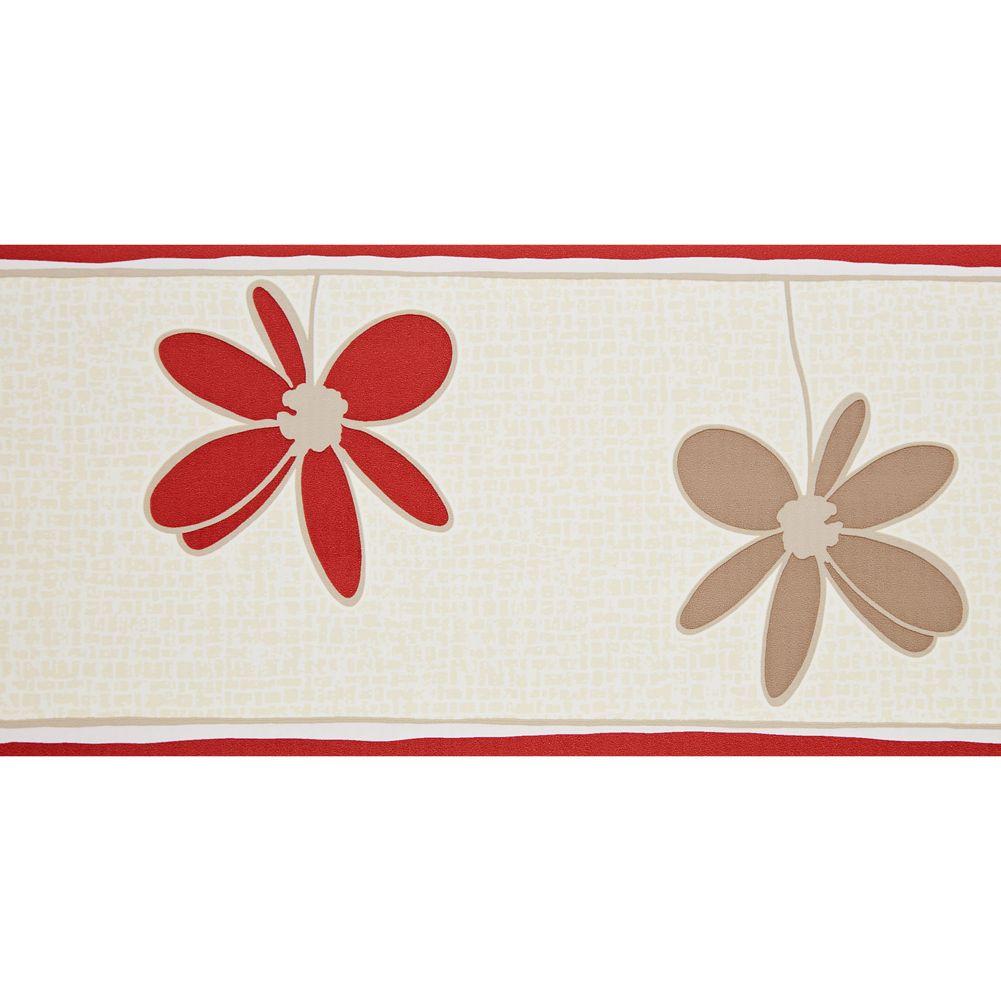 SK-Borte "Blume" grau/weiß/rot 13,25 cm + product picture
