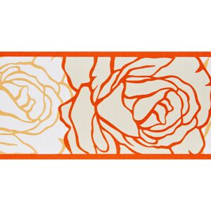 SK-Borte "Rose" orange/gelb 5,3 cm