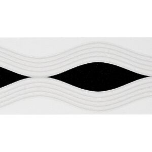 SK-Borte "Linien" schwarz/weiß 5,3 cm