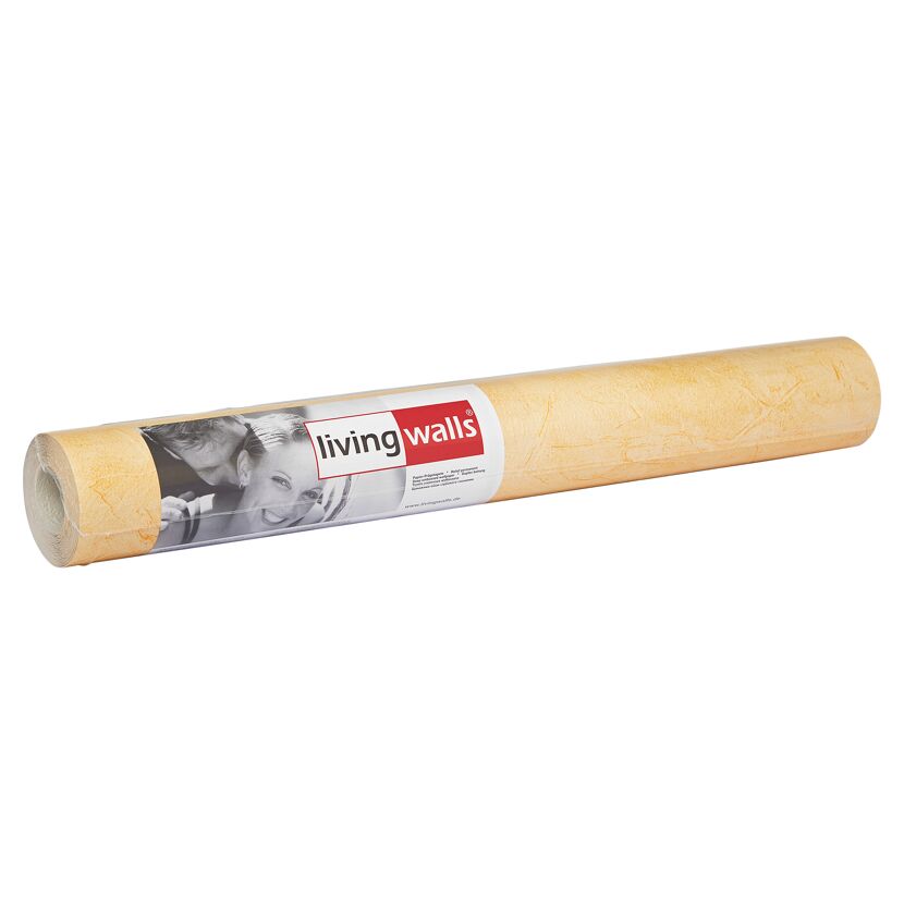 Rolle gelbe Prägetapete Azzurro