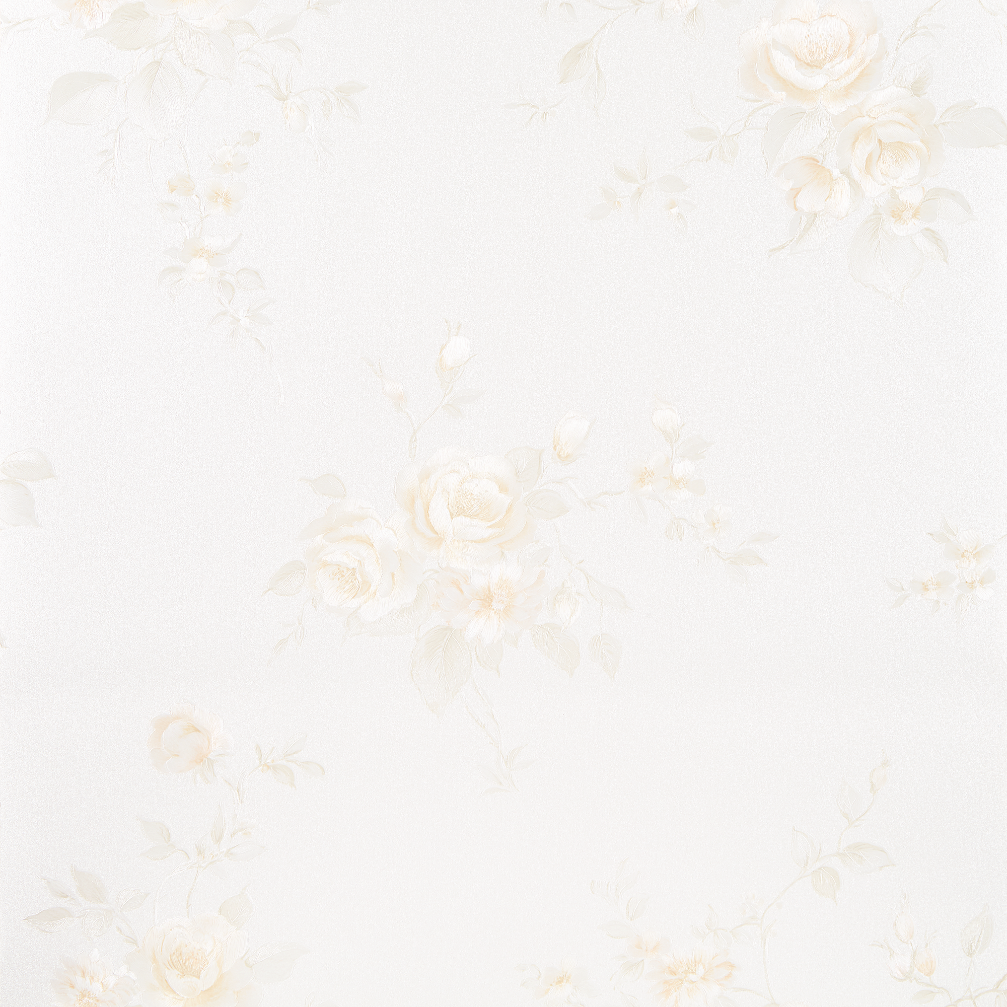 Satintapete "Exklusives Wohnen" Floral beige 10,05 x 0,53 m + product picture