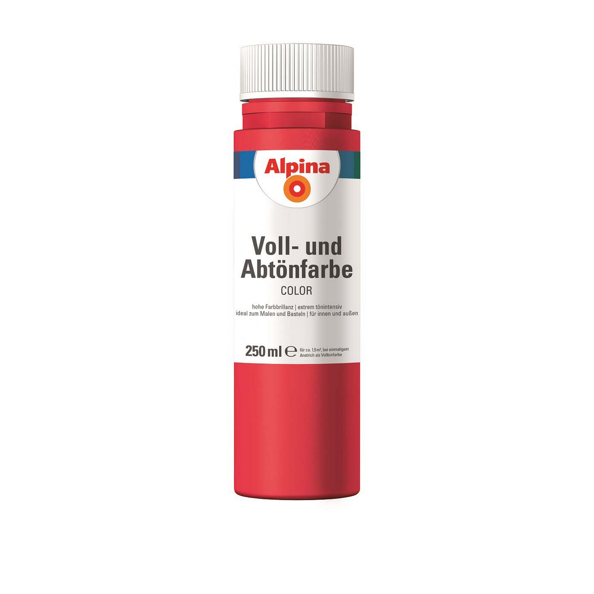 Voll- und Abtönfarbe 'Fire Red' feuerrot 250 ml + product picture