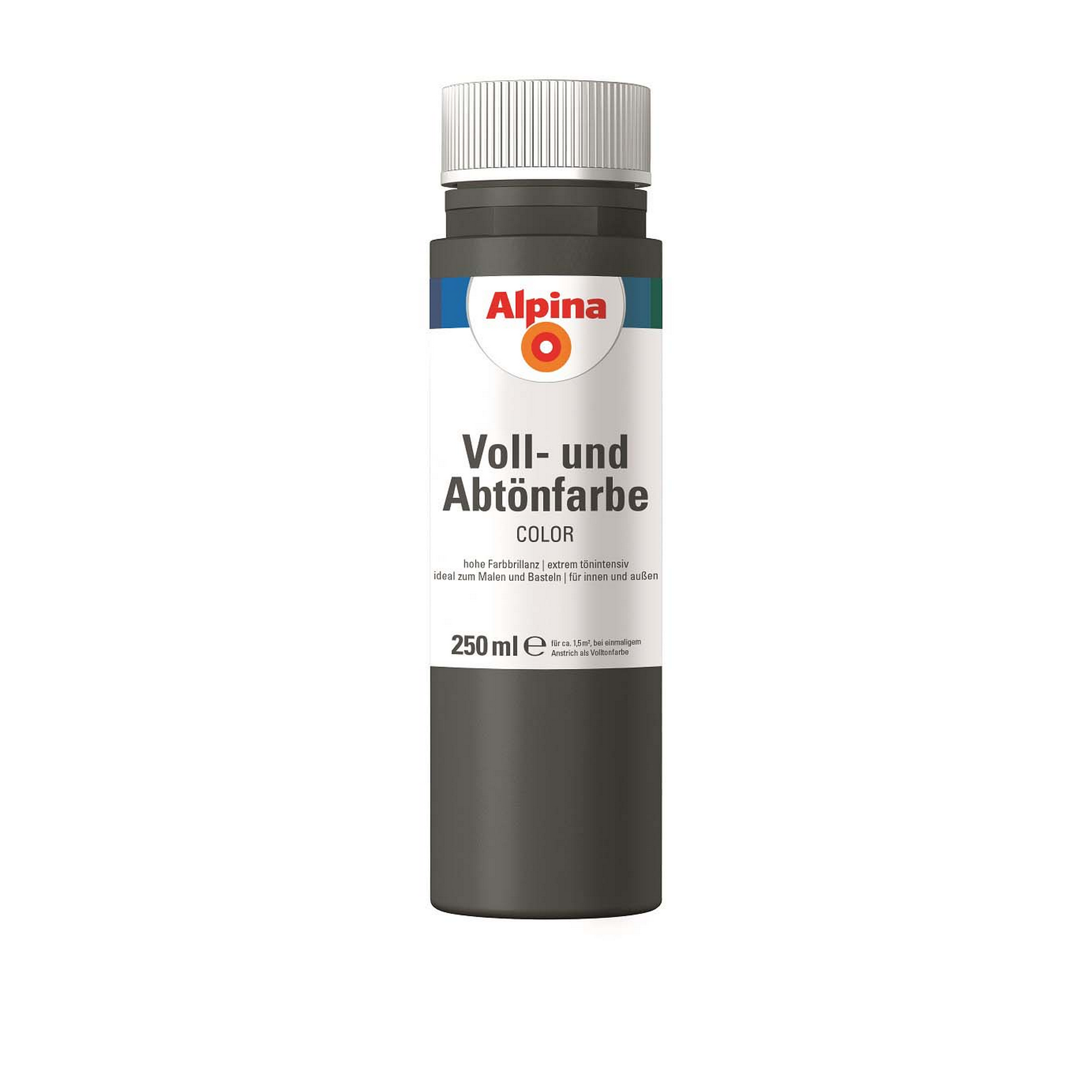 Voll- und Abtönfarbe 'Dark Grey' dunkelgrau 250 ml + product picture