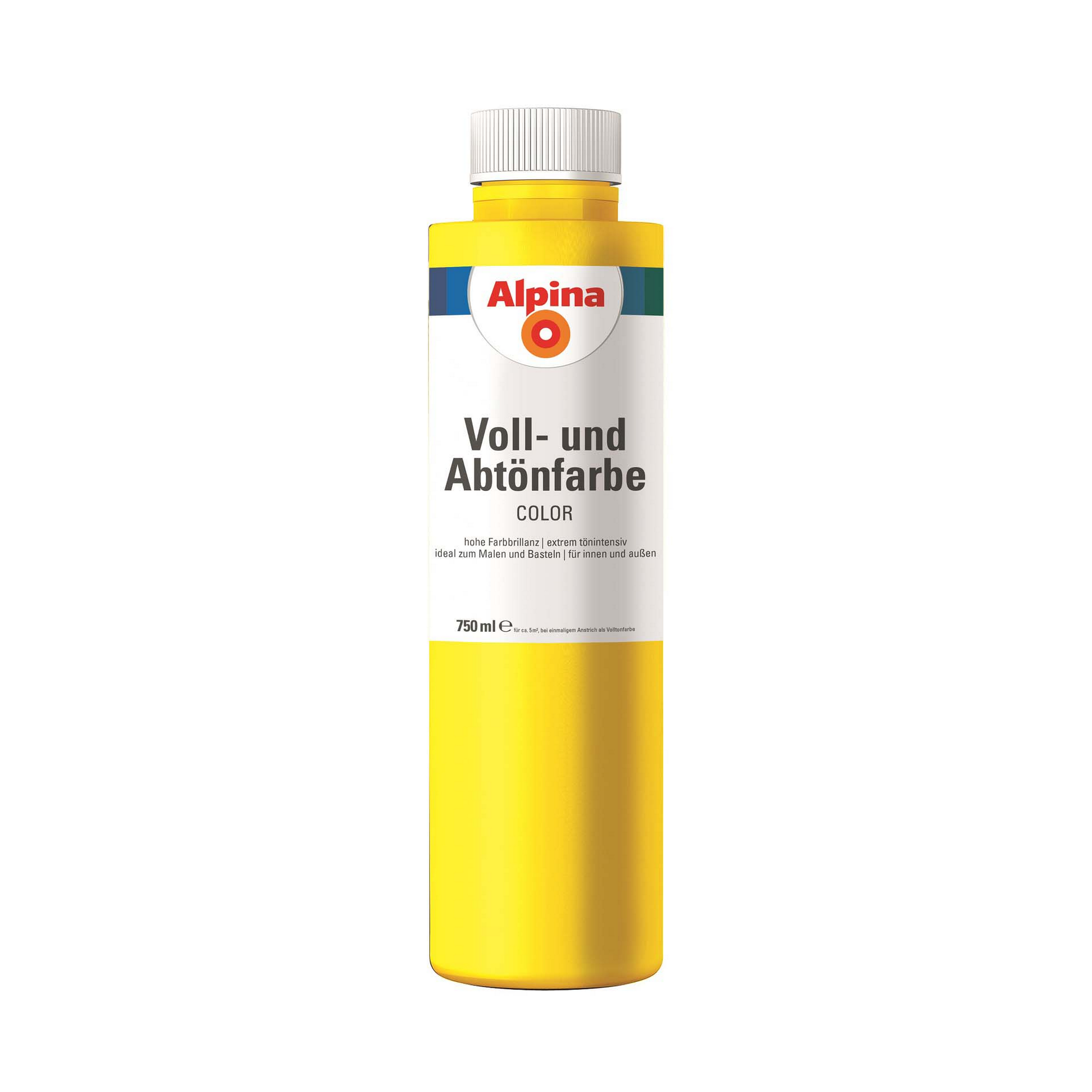 Voll- und Abtönfarbe 'Sunny Yellow' gelb 750 ml + product picture