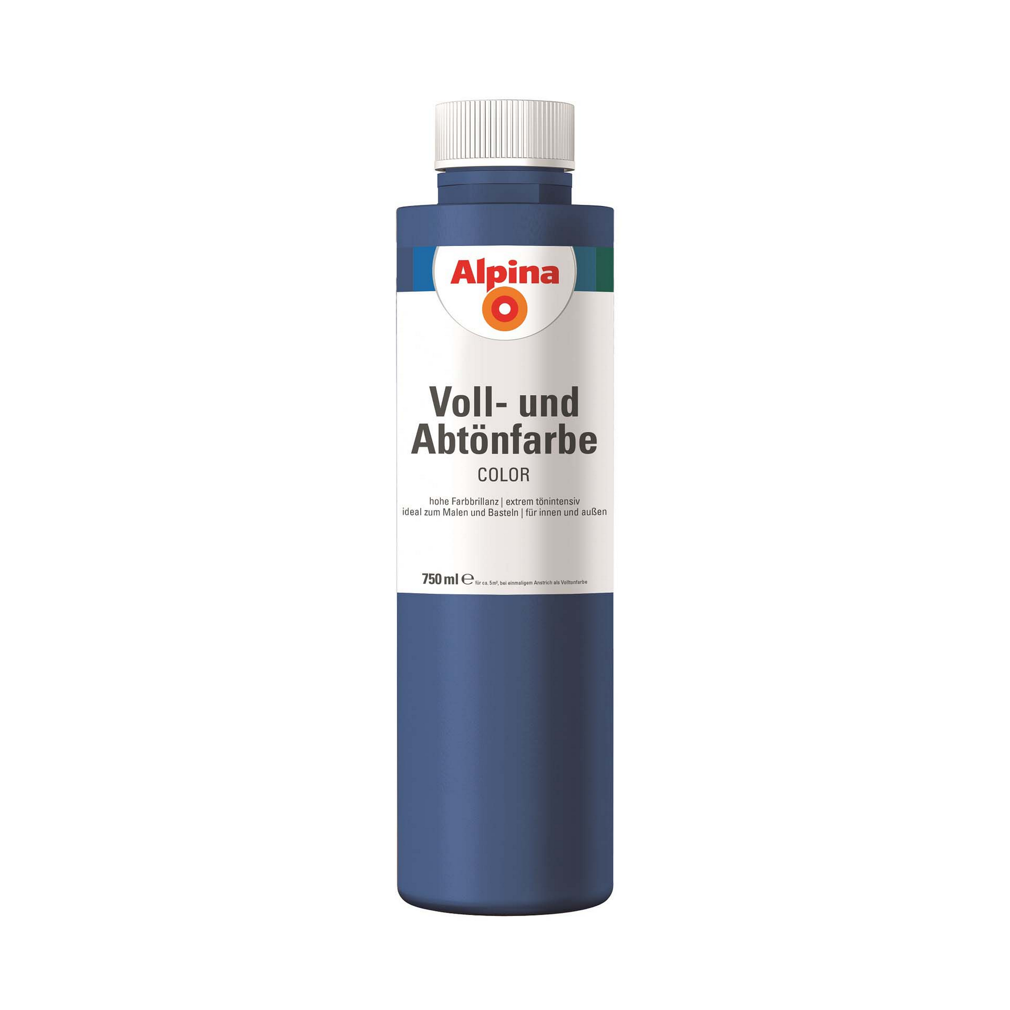 Voll- und Abtönfarbe 'Mystery Blue' dunkelblau 750 ml + product picture