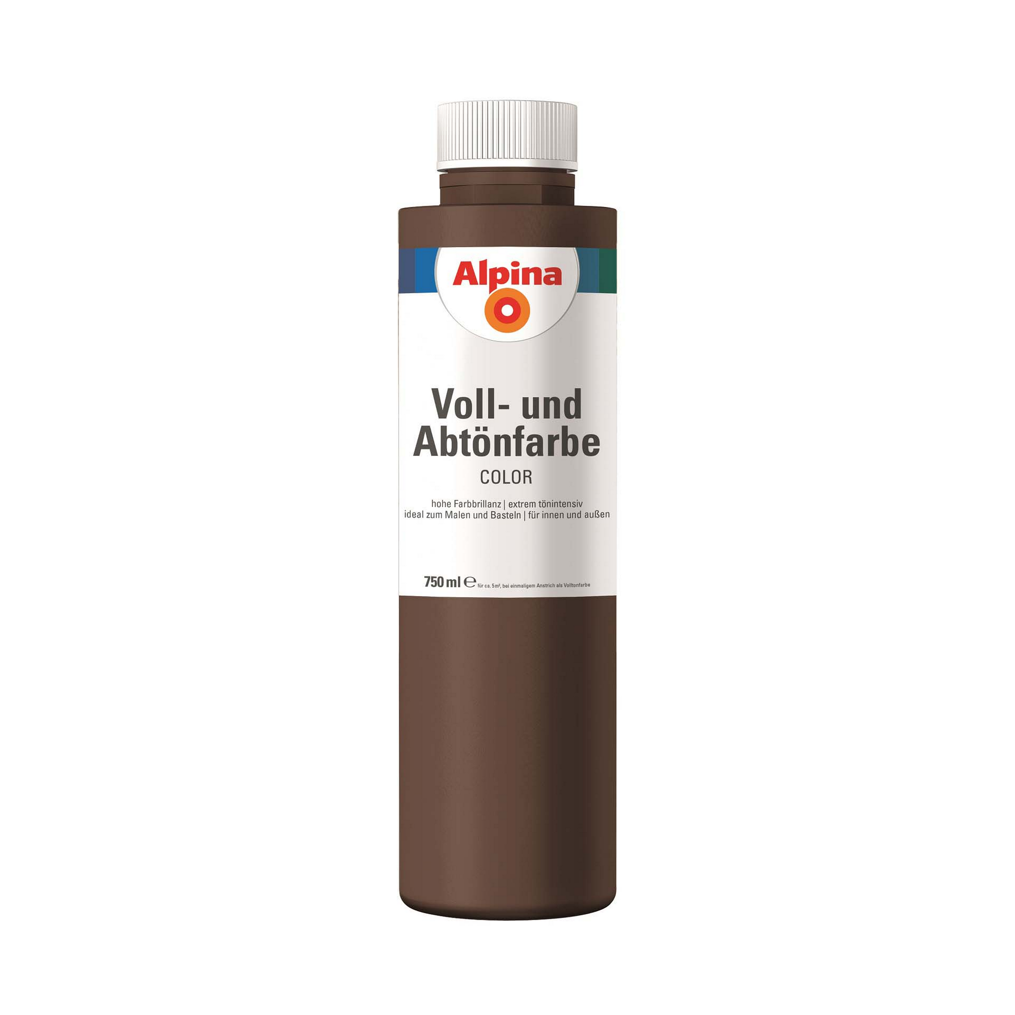Voll- und Abtönfarbe 'Choco Brown' schokobraun 750 ml + product picture