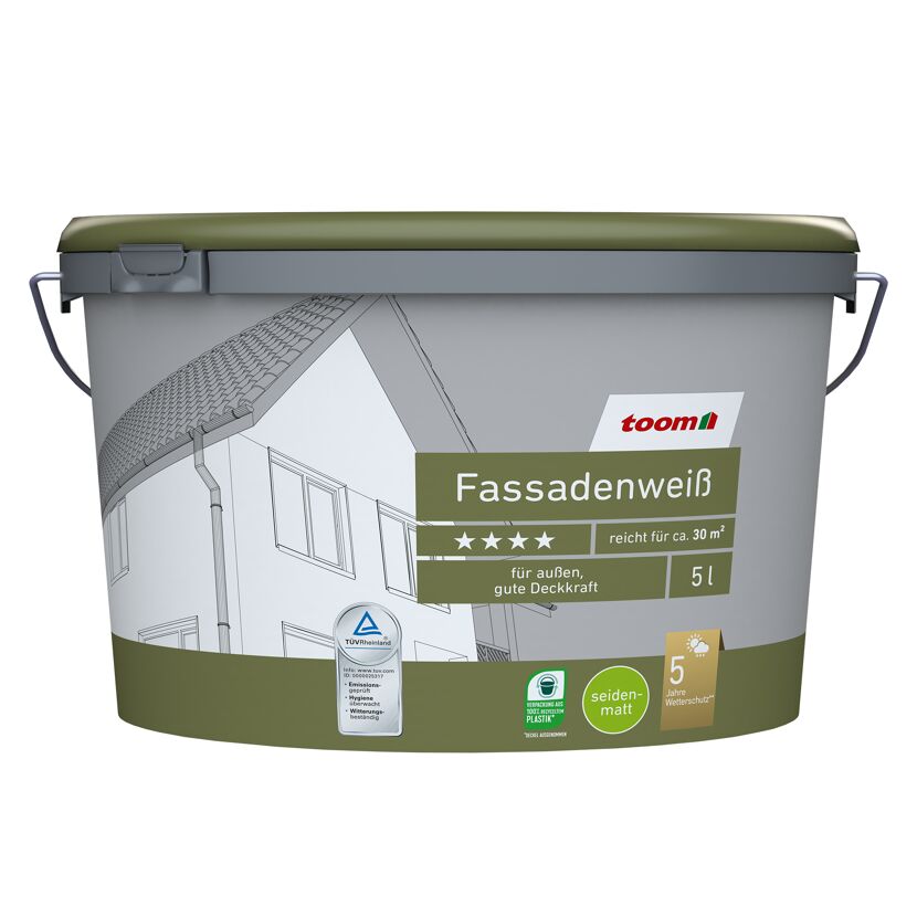 5 l Eimer Fassadenweiß von toom