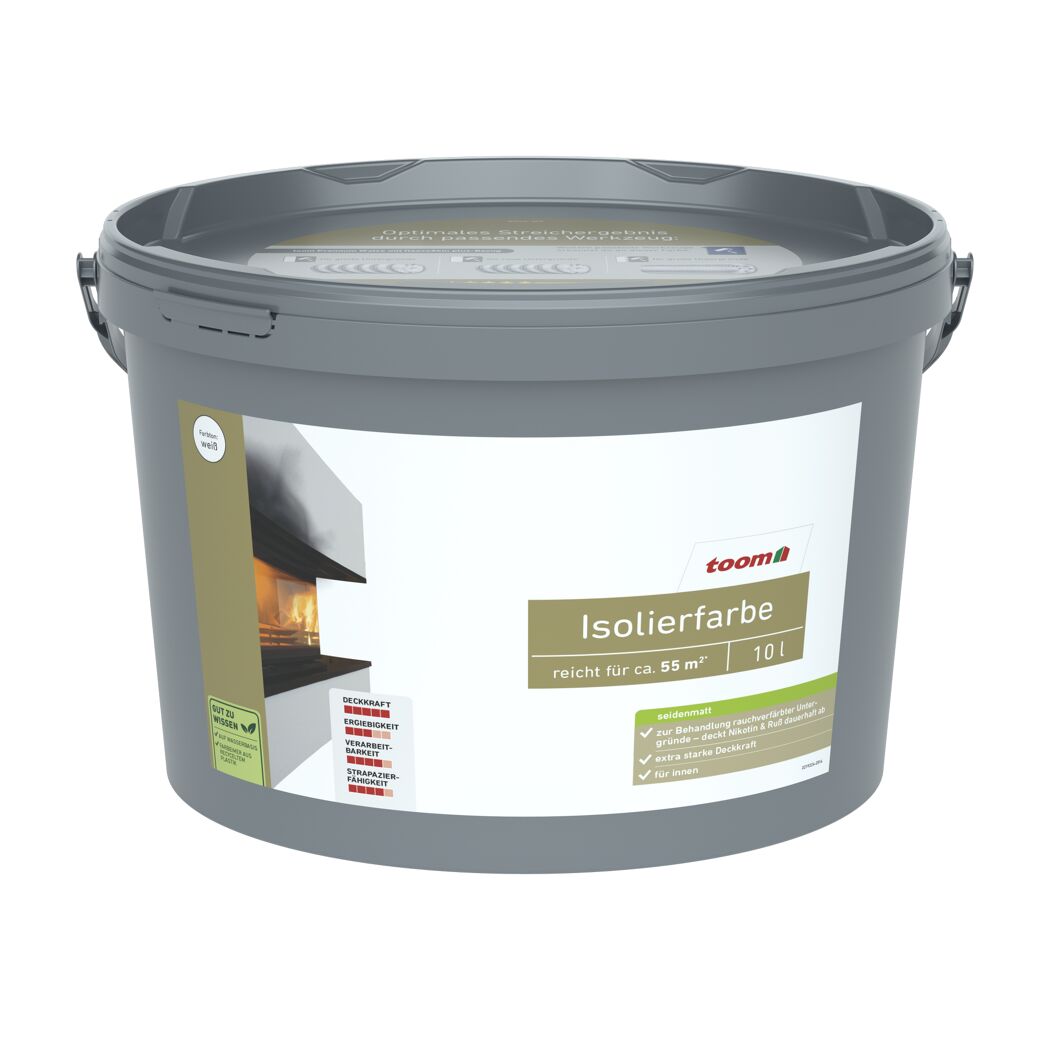 Isolierfarbe weiß seidenmatt 10 l