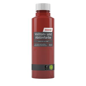 Vollton- und Abtönfarbe zinnoberrot seidenmatt 500 ml