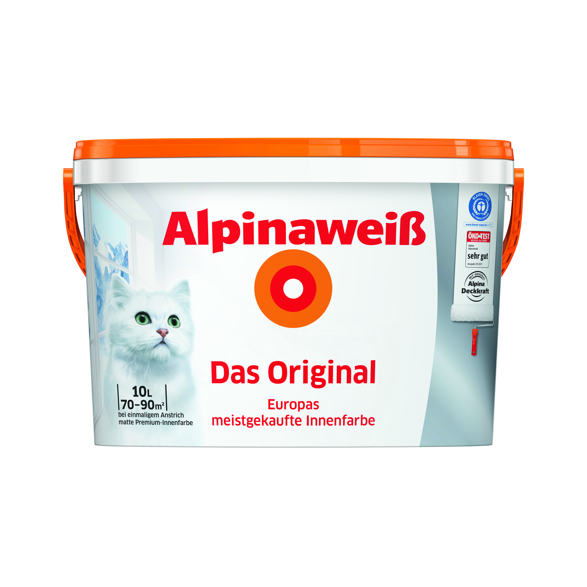 Premium-Innenfarbe 'Alpinaweiß' weiß matt 10 l + product picture