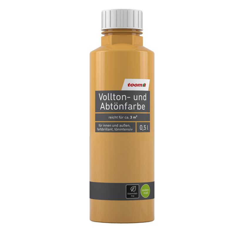 toom Vollton- und Abtönfarbe goldgelb 0,5 l