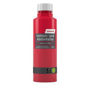 Vollton- und Abtönfarbe rot seidenmatt 500 ml