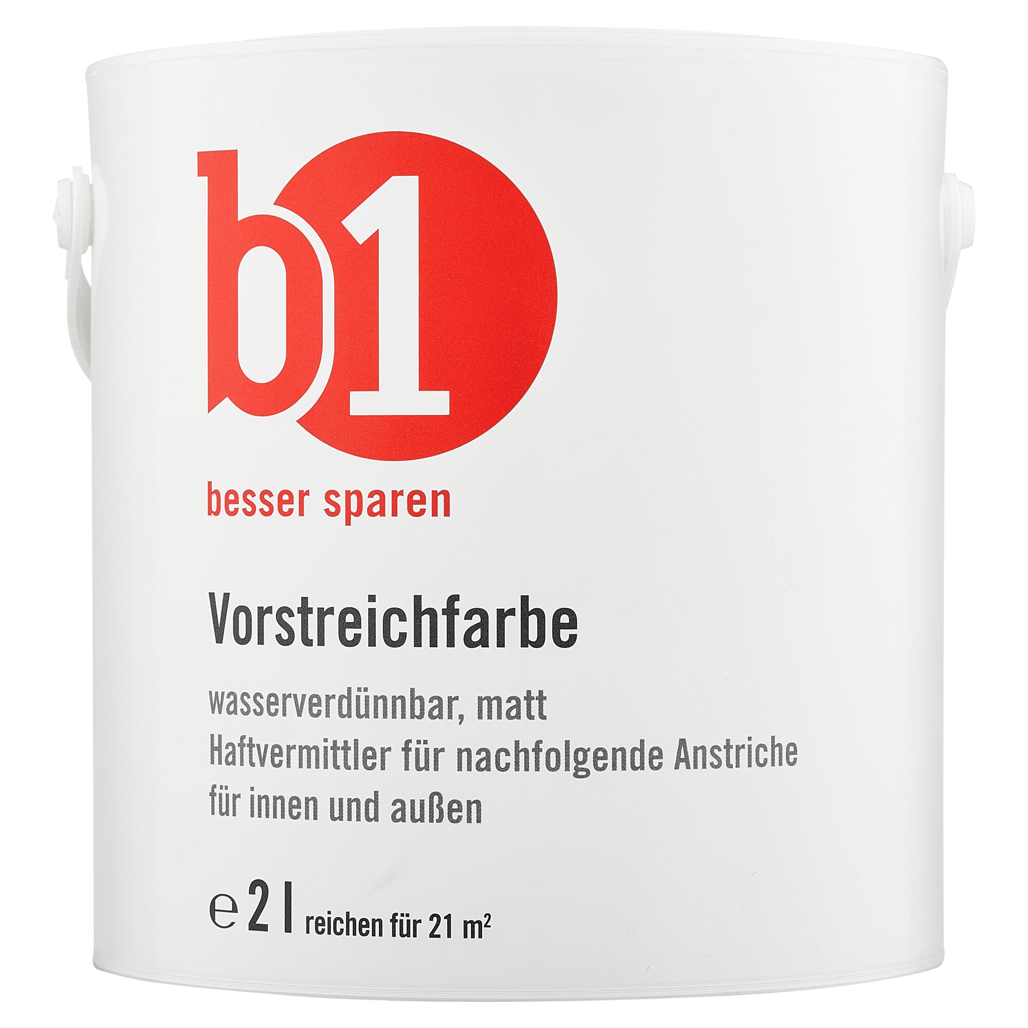 Weißer Eimer mit Vorstreichfarbe