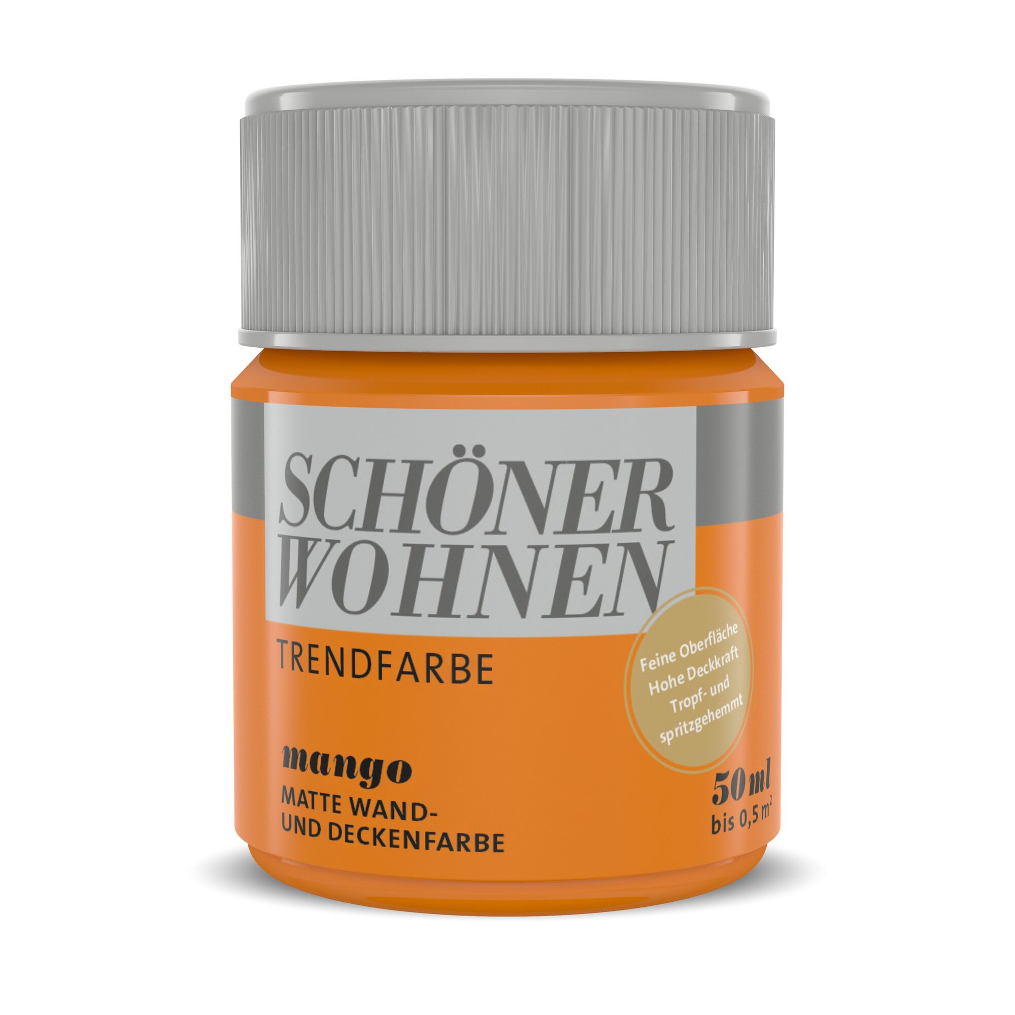 Trendfarbe Mango, matt, 50 ml Dose