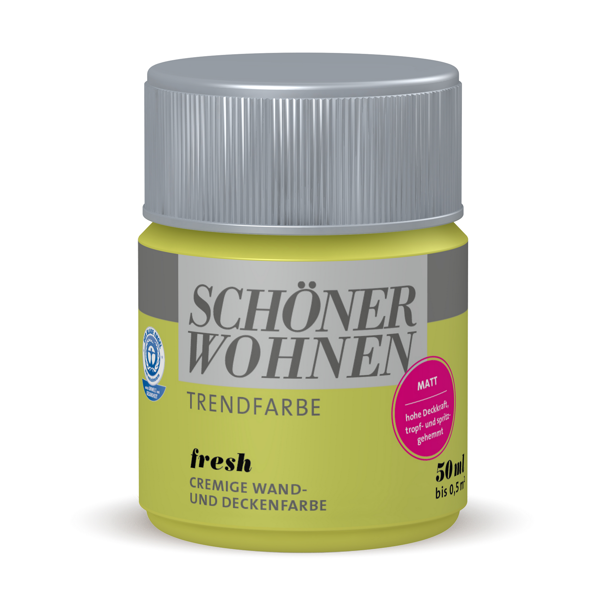 Schöner Wohnen Farbe Wandfarbe 'Fresh' apfelgrün matt 50 ml