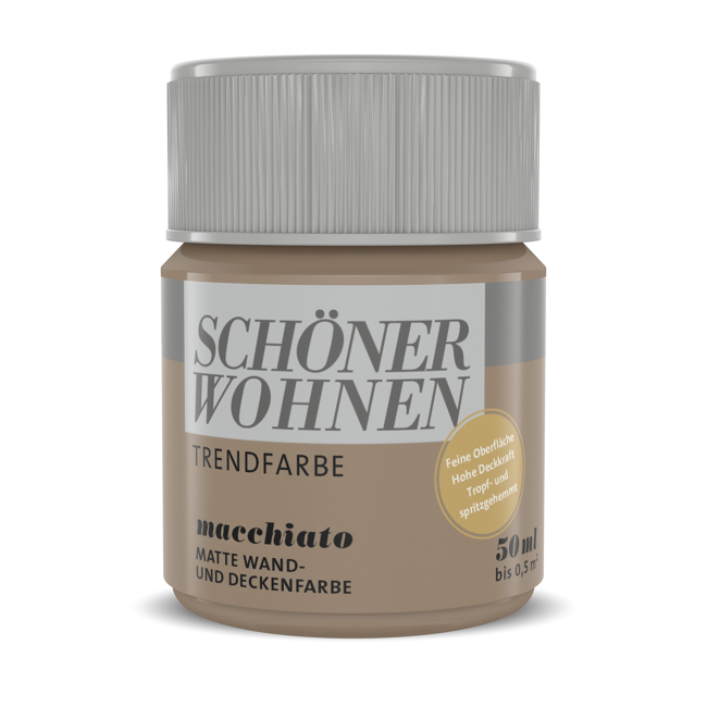 Bild von Trendfarbe 'Macchiato' kaffeefarben matt 50 ml