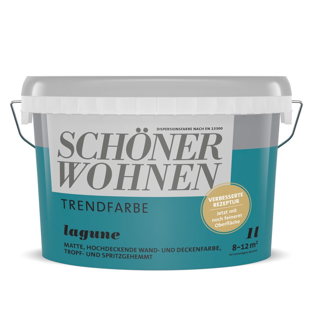 Trendfarbe 'Lagune' türkis matt 1 l