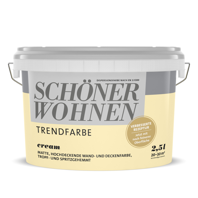 Bild von Trendfarbe 'Cream' cremebeige matt 2,5 l