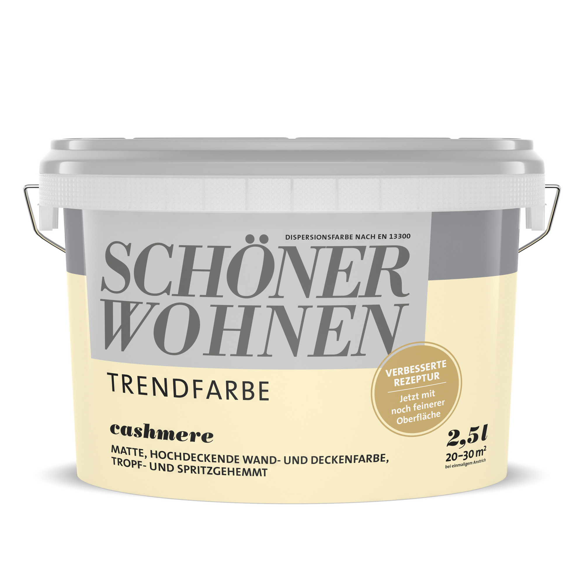 Trendfarbe 'Cashmere' beige matt 2,5 l + product video