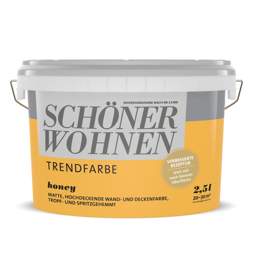 2,5l Eimer SCHÖNER WOHNEN Trendfarbe Honey