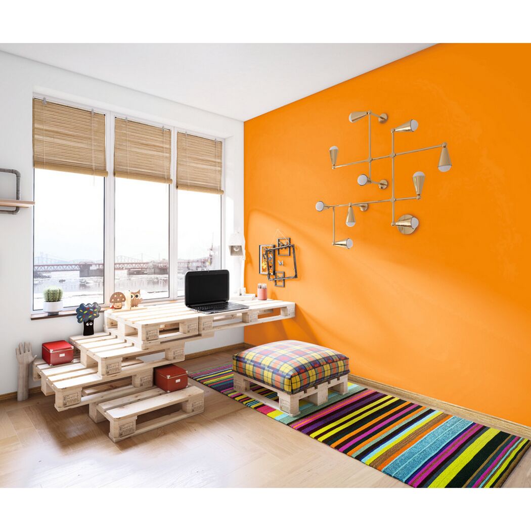 Einrichtungsidee mit Trendfarbe Mango