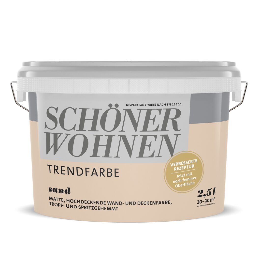 2,5l Eimer SCHÖNER WOHNEN Trendfarbe Sand