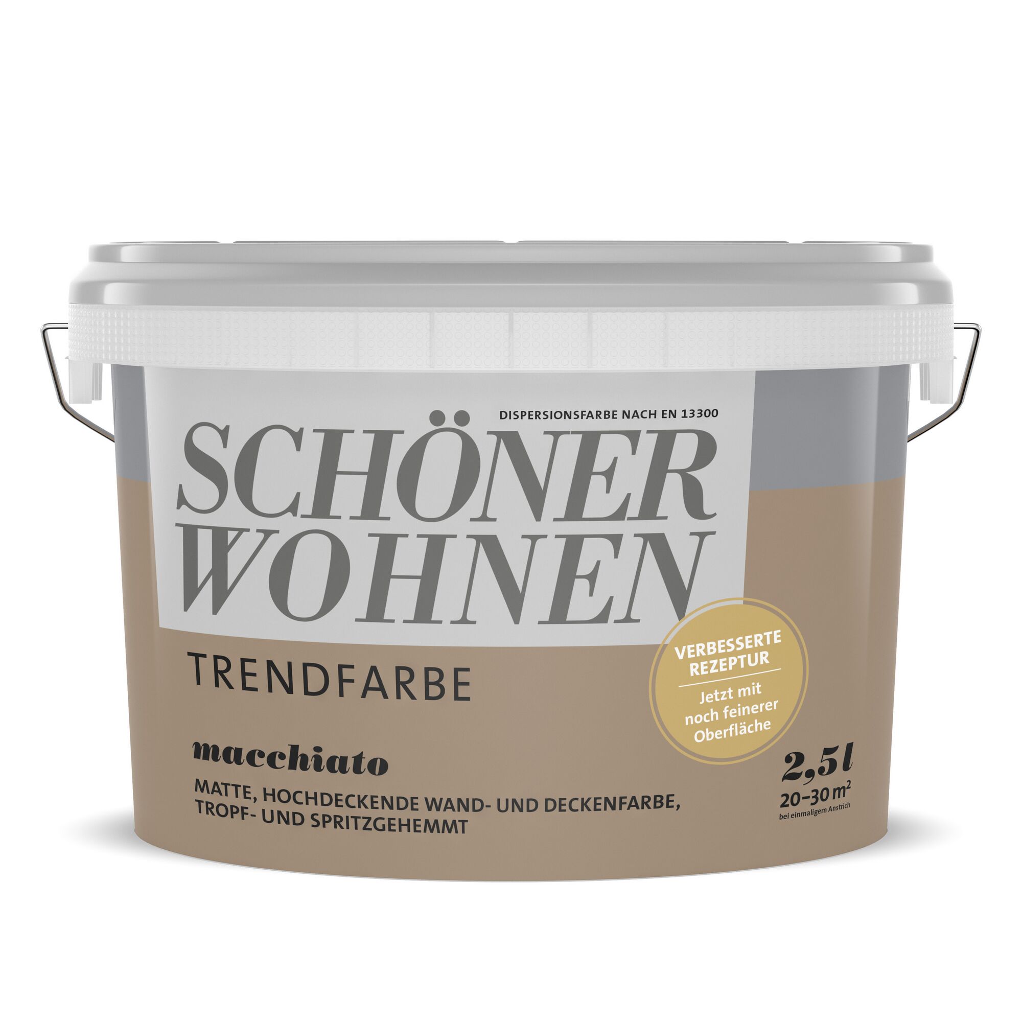 2,5l Eimer Schöner Wohnen Trendfarbe Macchiato