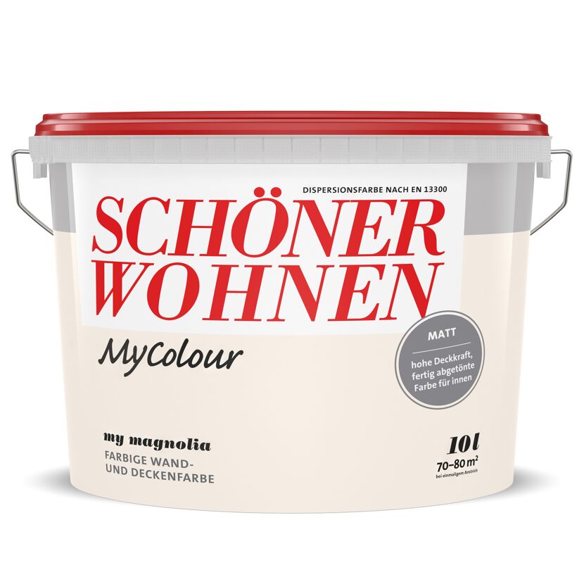 Eimer mit Wand- und Deckenfarbe MyColor Magnolia