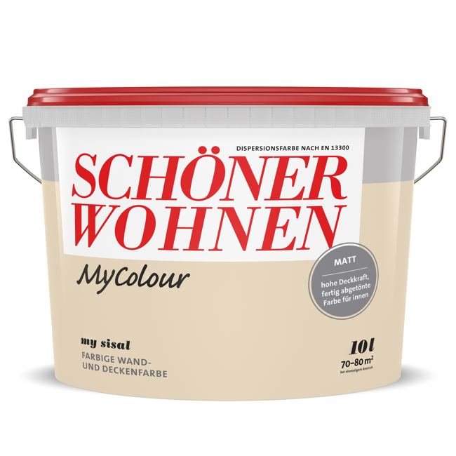 Bild von Wandfarbe my colour 'my sisal' beige matt 10 l