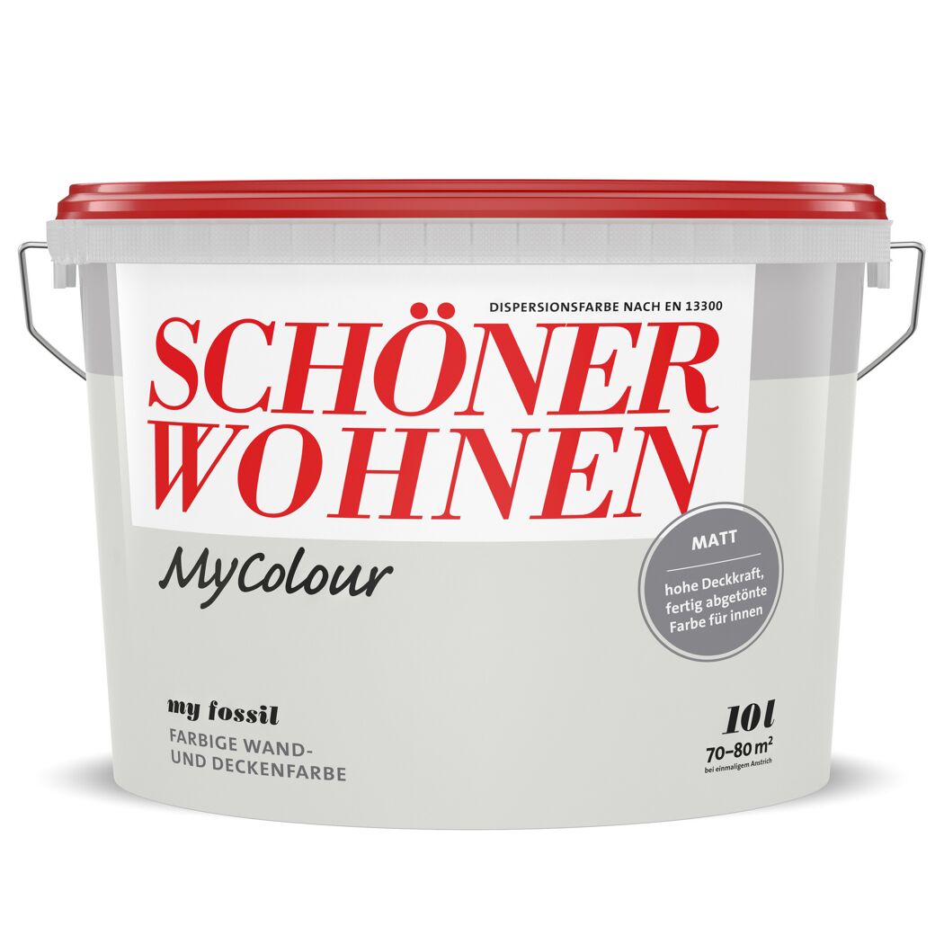Eimer mit Schöner Wohnen MyColor Wand- und Deckenfarbe fossil matt