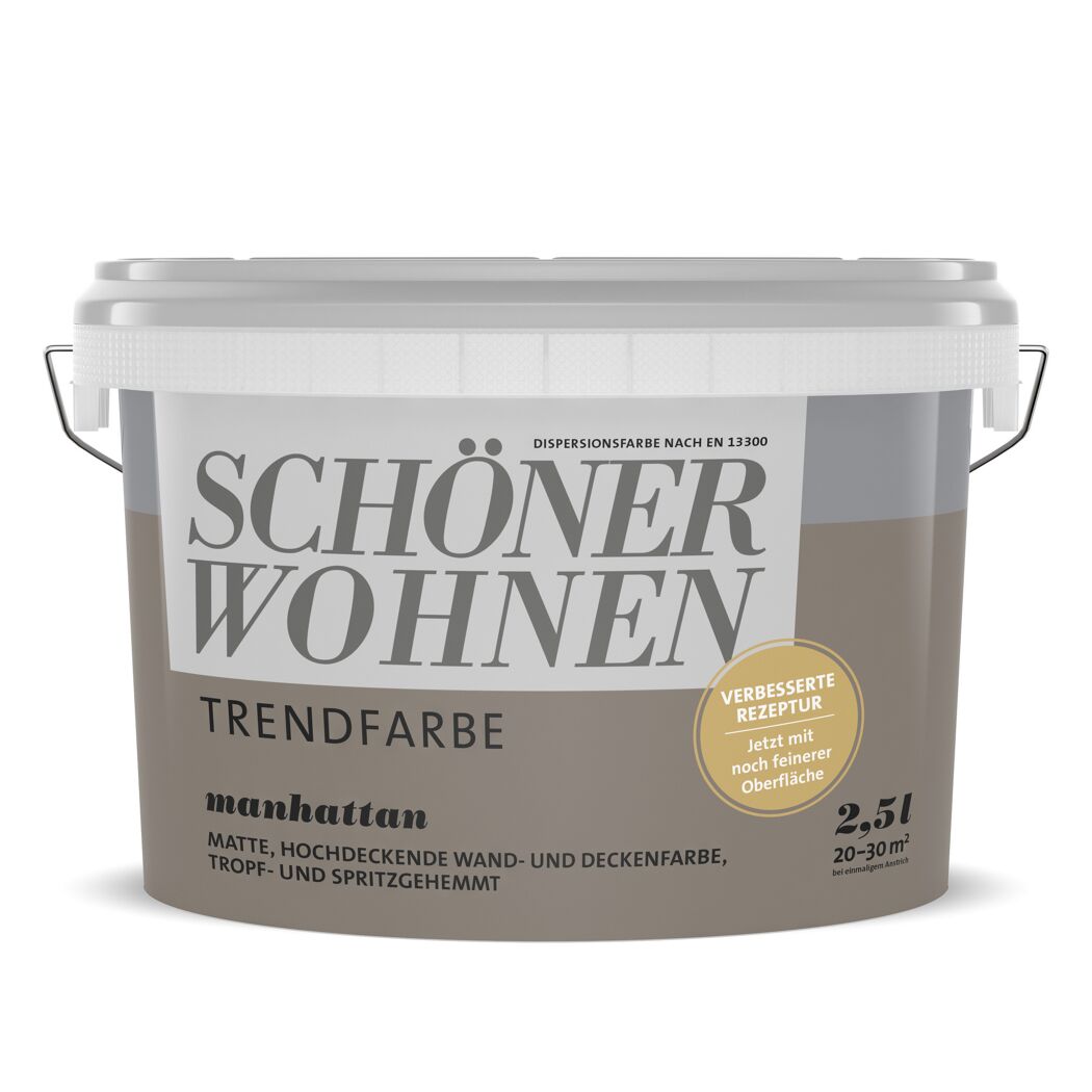 2,5l Eimer Schöner Wohnen Trendfarbe Manhattan