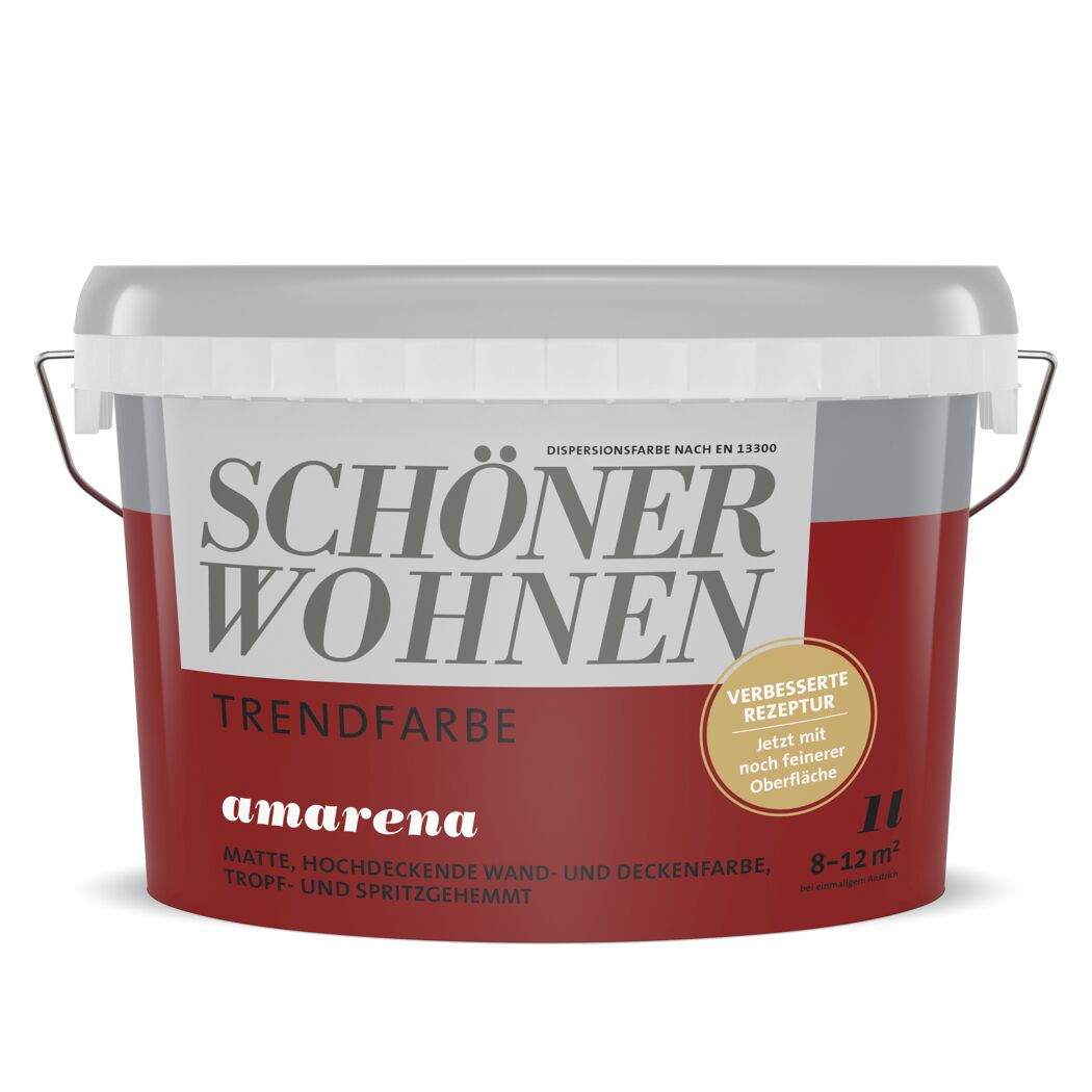 Trendfarbe 'Amarena' kirschrot matt 1 l